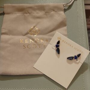 Kendra Scott Blue Ivy Ear Climbers